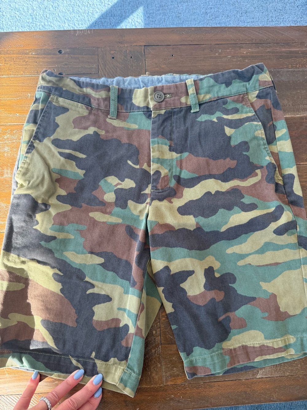 JCrew cotton camo shorts